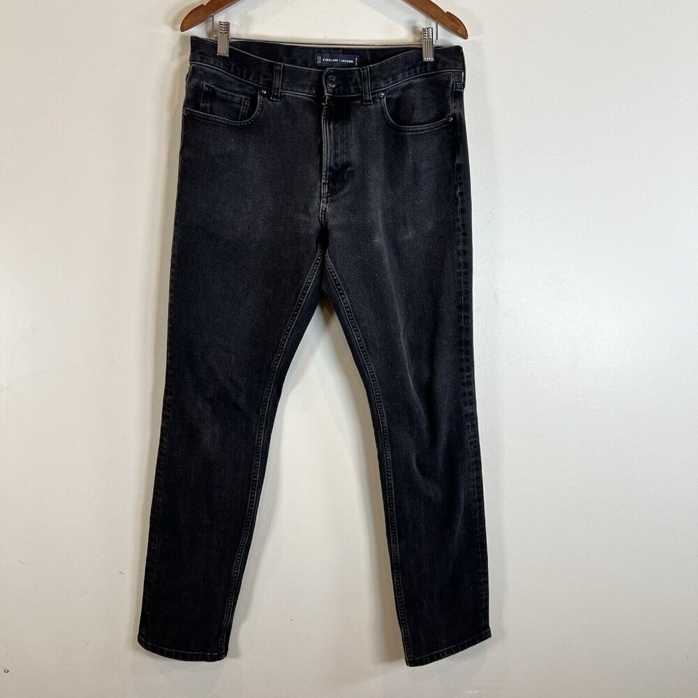 Everlane Uniform The Slim Black Denim Zip Fly Jeans Men's Size 34x34 NWT